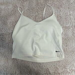 Nike White Dri-FIT Indy Top
